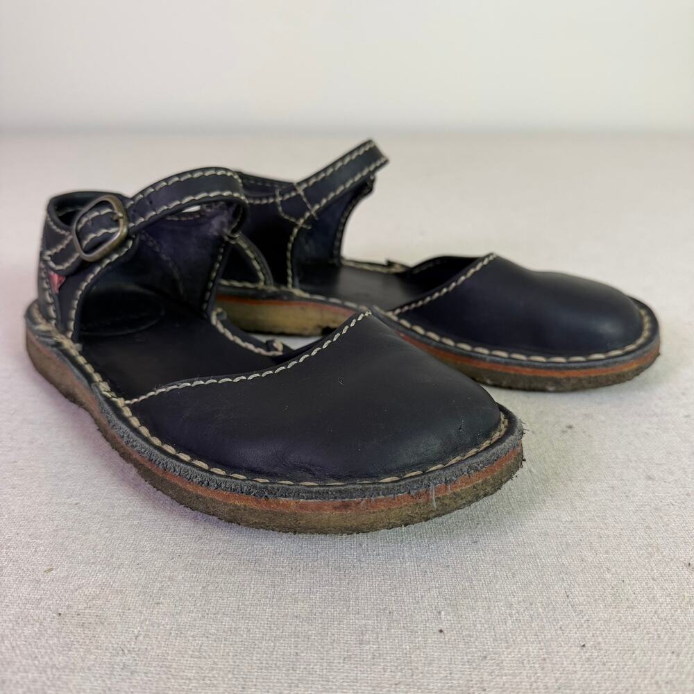 Duckfeet Mols Mary Jane Black Leather Shoes Women's 36 Hygge Coastal Flat Sandal